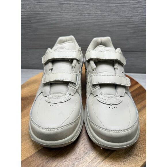 New Balance Walking Shoes Beige 577 V1 Hook&Loop Leather WW577VB Women 8.5 B - Picture 3 of 16